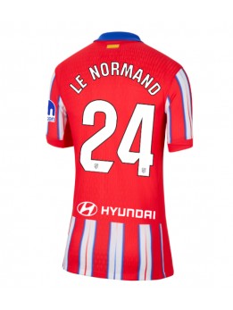 Atletico Madrid Robin Le Normand #24 Heimtrikot für Frauen 2024-25 Kurzarm